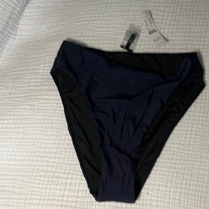 J Crew high rise bikini bottom in navy